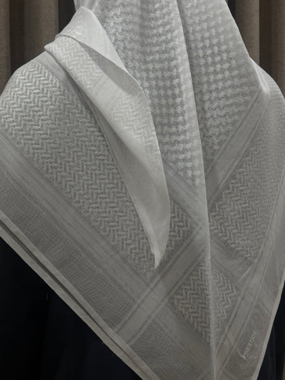 Prestige White Shmagh