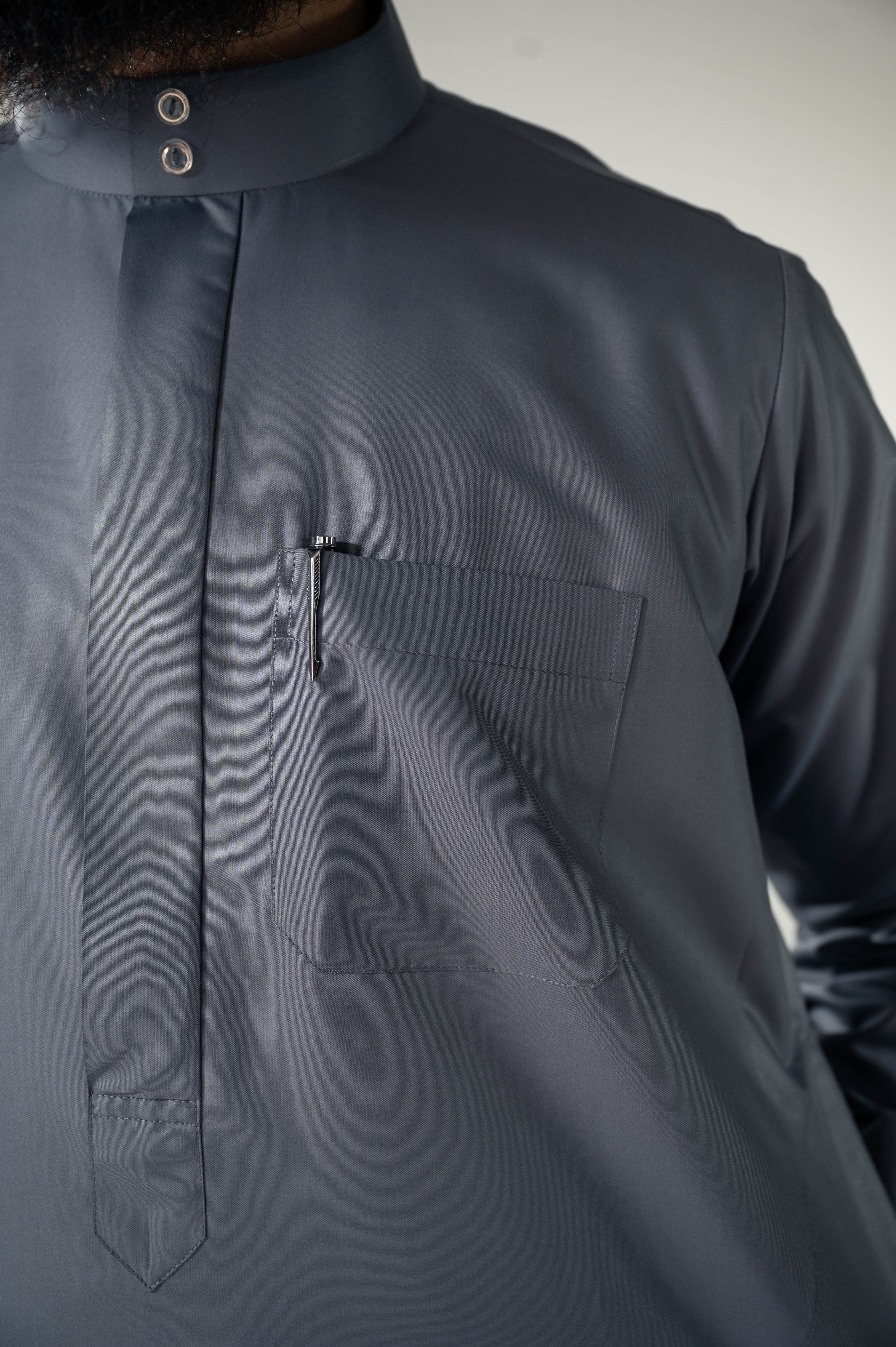 Saudi Thobe / Emirati cut (Steel Grey)