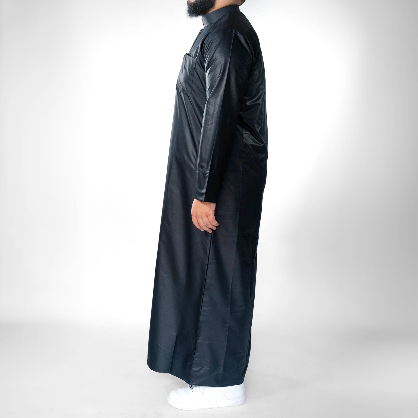 Polyester Saudi Thobe (Black)